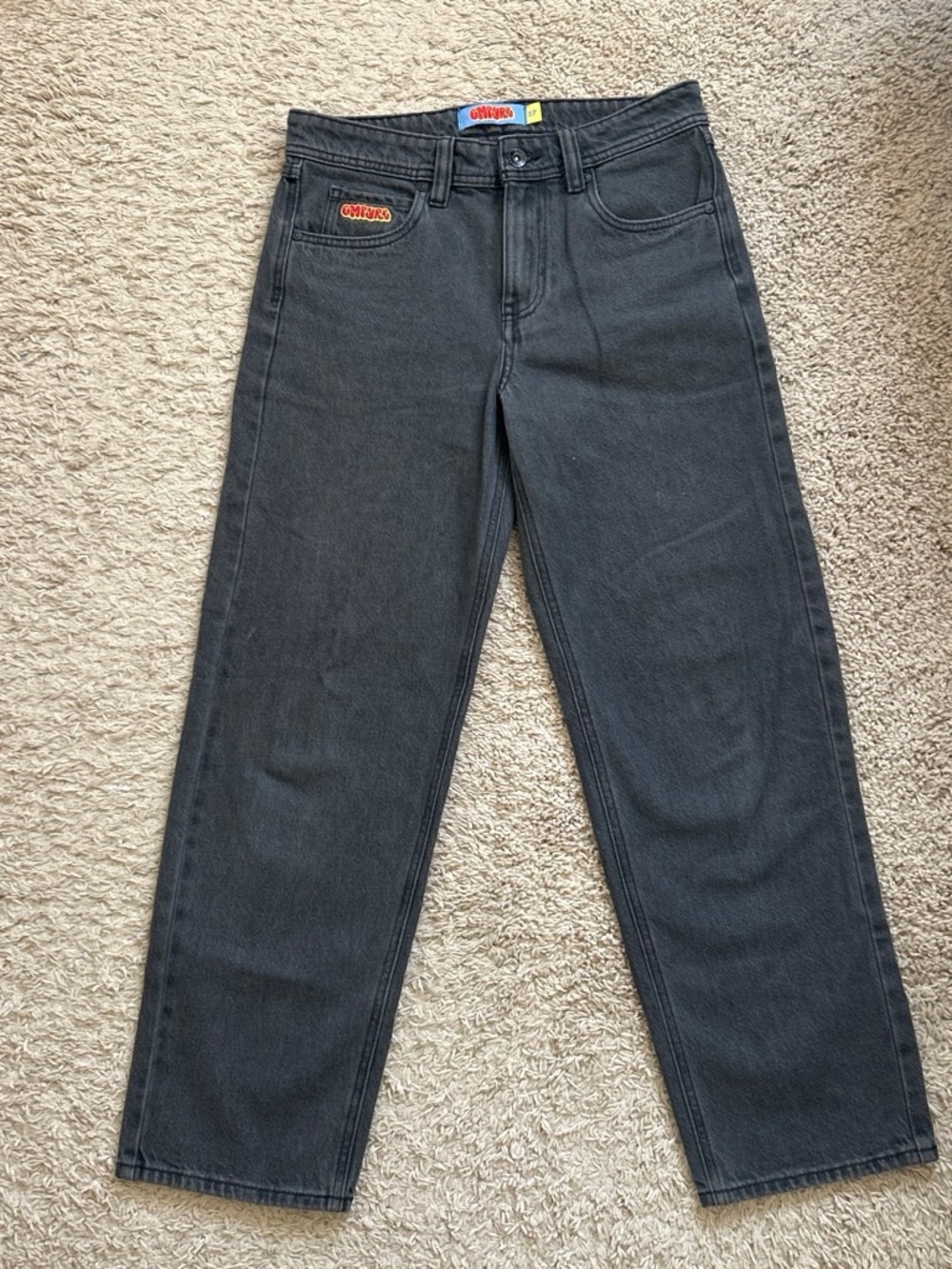 Empyre Boys' Charcoal Black Straight Jeans